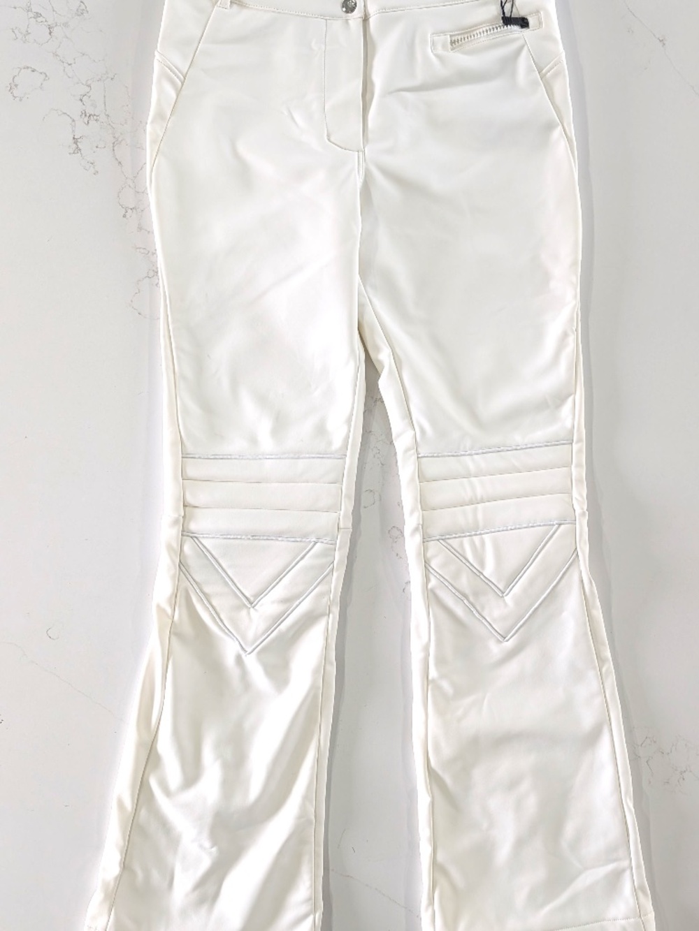 Fusalp Diana Marina Womens Ski Pants White Size 40 US L Stretch Softshell NWT